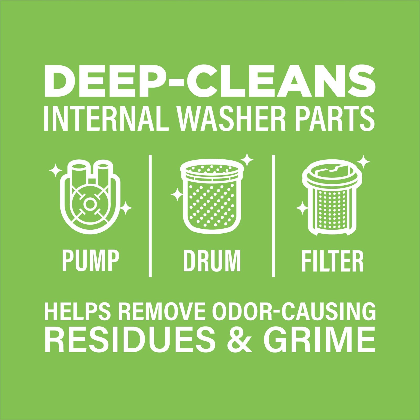 Affresh Washing Machine Cleaner, Helps Power Away 6 Count (Pack of 1), White
