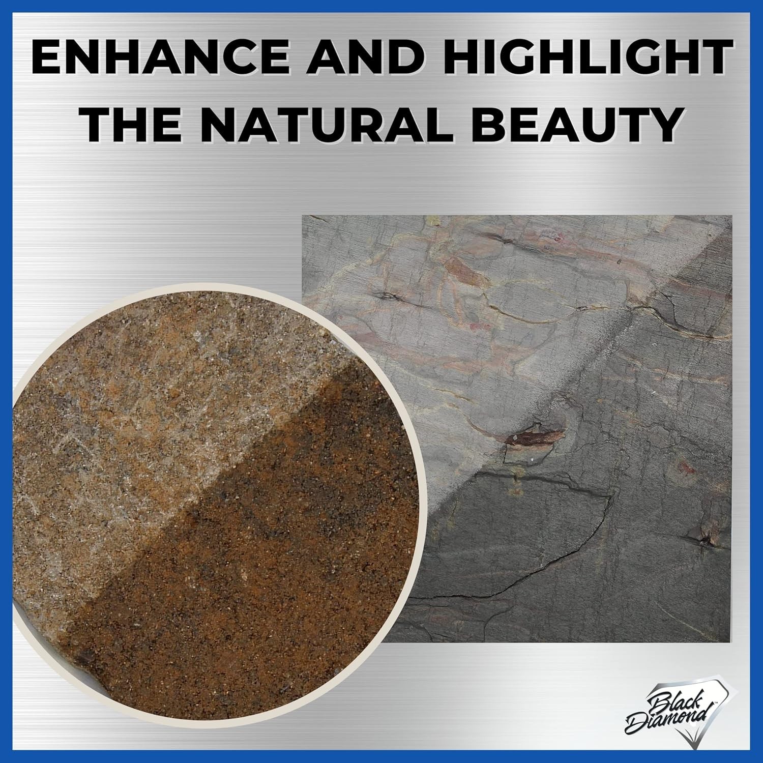 Color Enhancer Sealer for All-Natural Stone and Pavers. Marble, Travertine, Lime