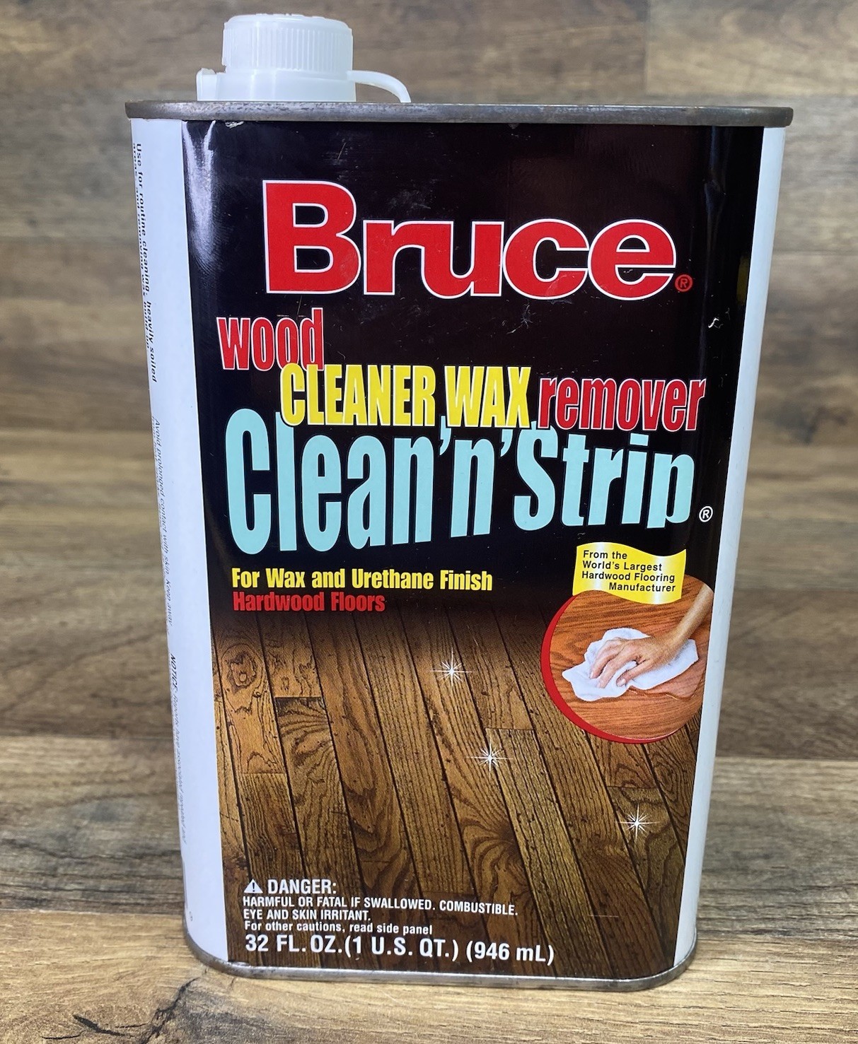 Bruce Wood Cleaner/Wax Remover, Clean ‘n’ Strip For Hardwood Floors – One Can