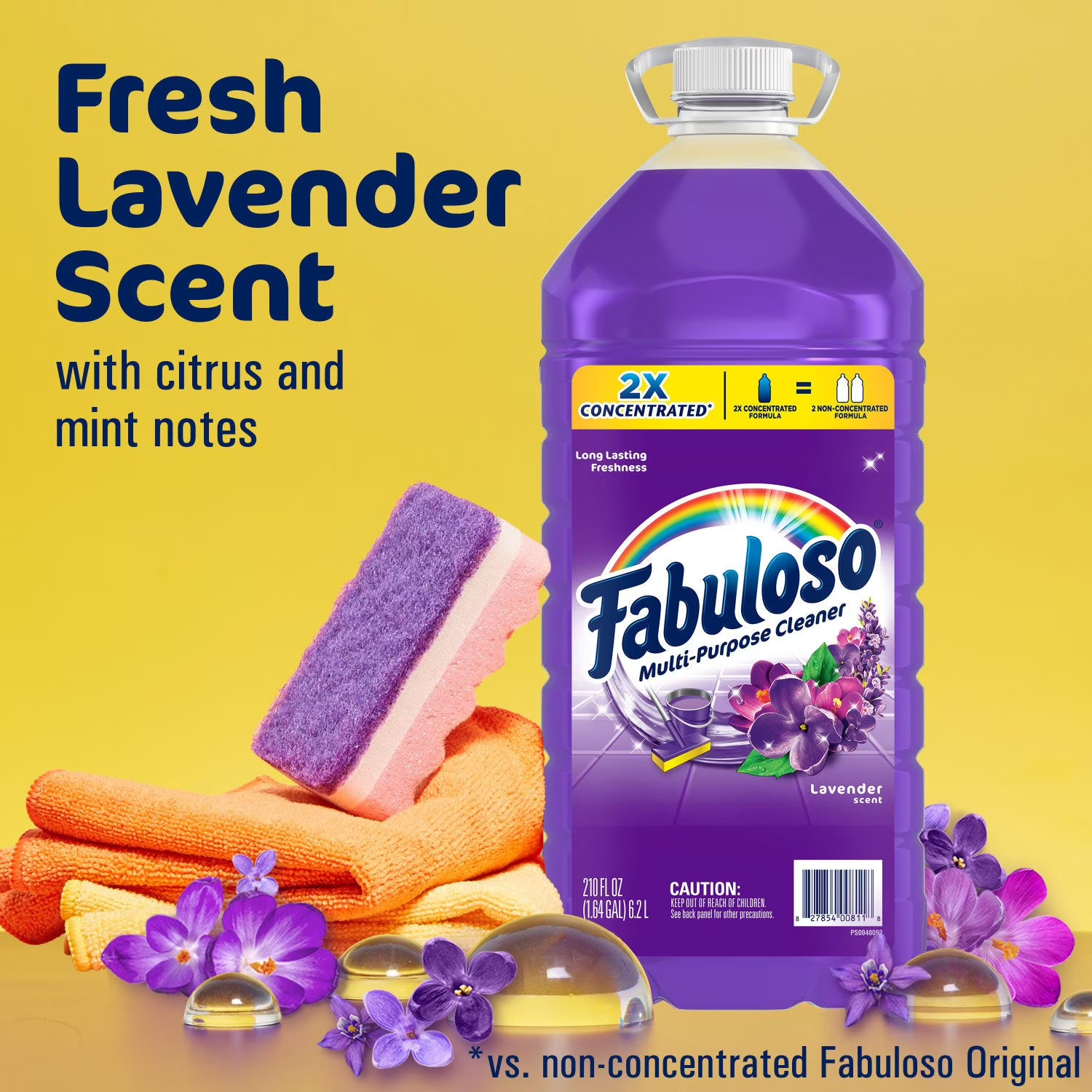Fabuloso 2X Concentrated Multi-Purpose Cleaner Lavender, 210 fl oz