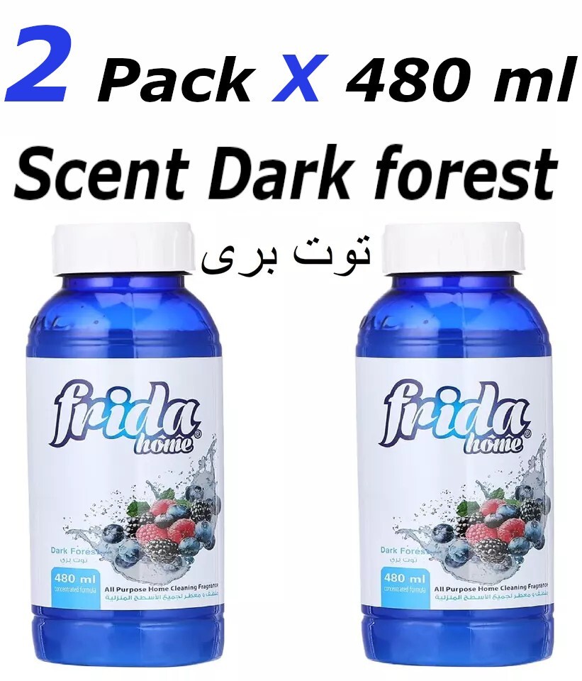 Frida Home All Purpose Home Cleaning Fragrance ,Dark forest (2 Packs X 480 ml )