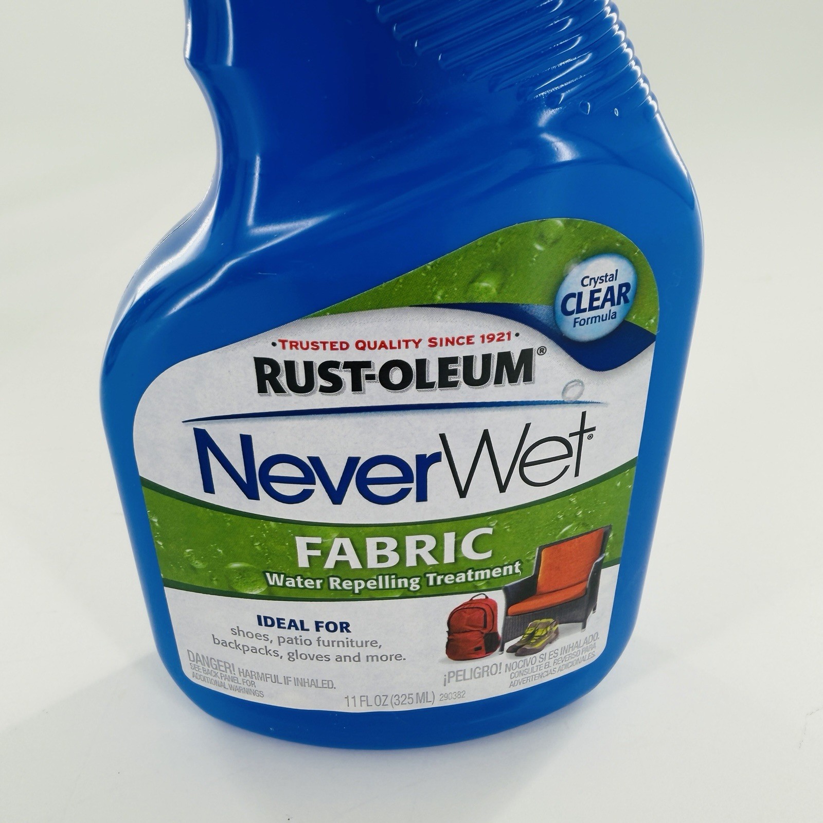 Rustoleum Never Wet Outdoor Fabric 11 fl.oz. Water Repelling Treatment Clear New