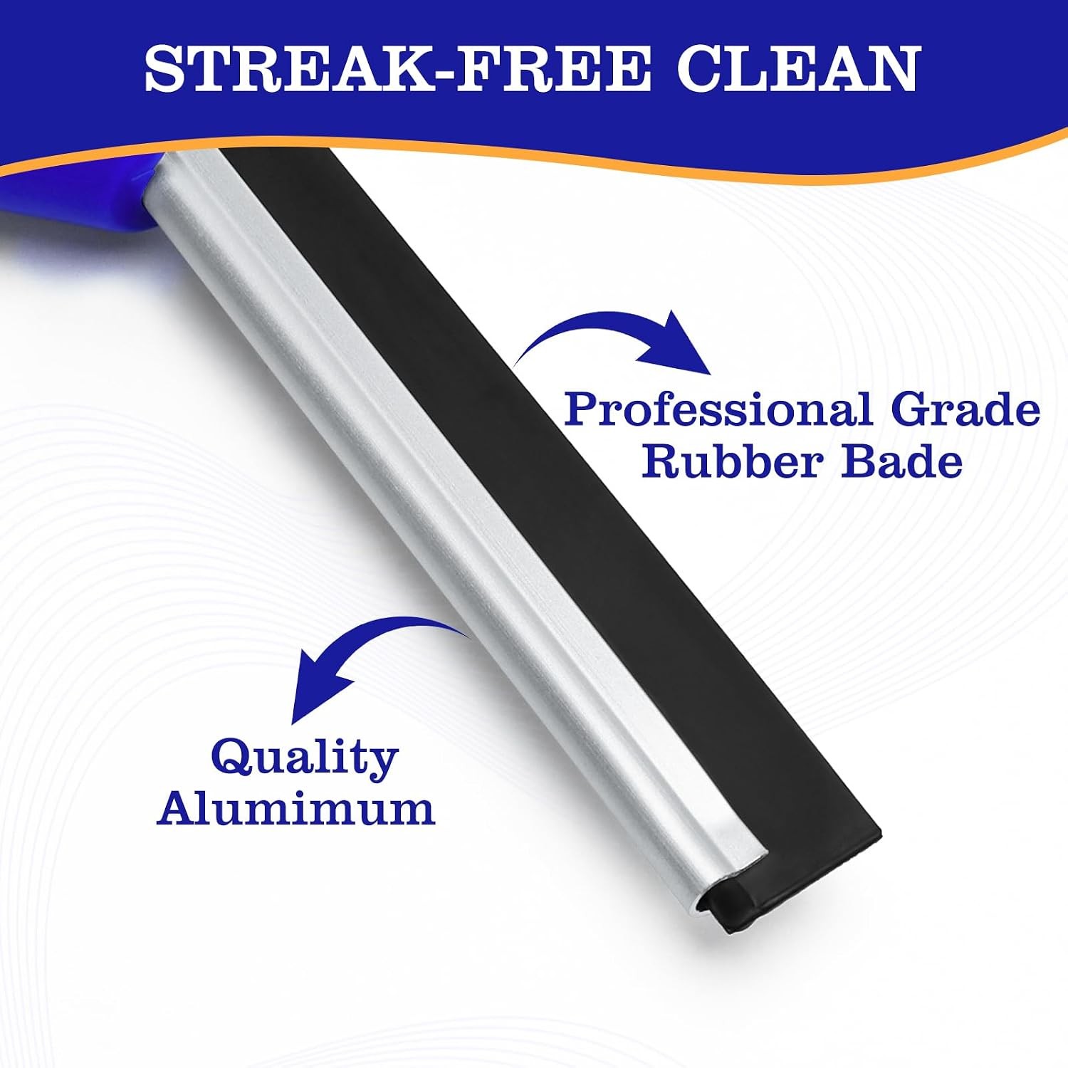 18-Inch Window Squeegee Professional W/ 12-INCH Chanel Squeegee Shower Glass