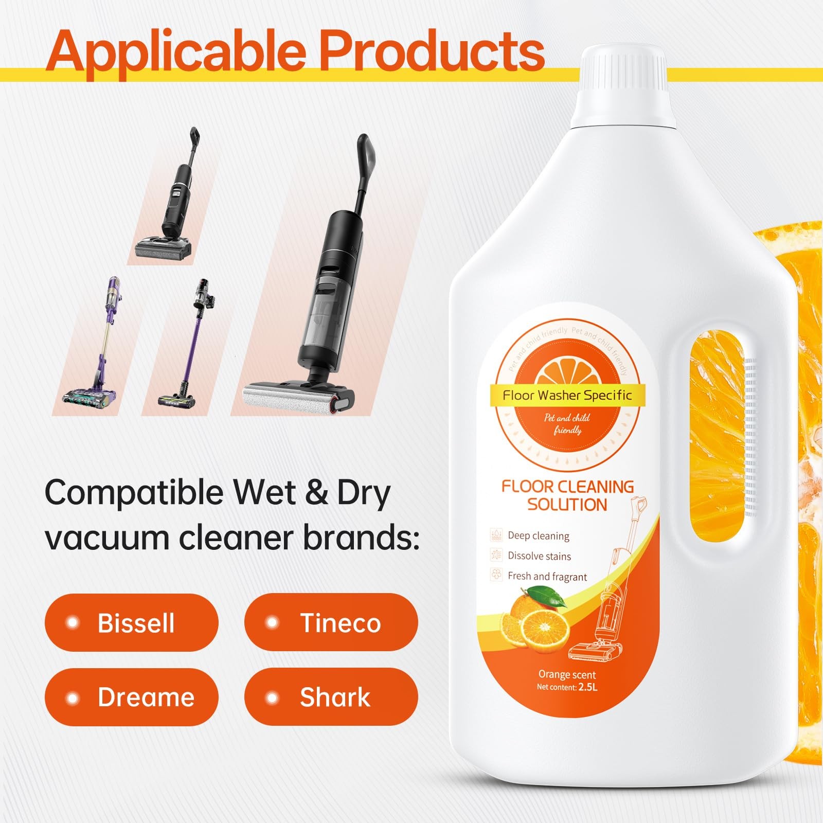 Floor Cleaning Solution Compatible With Tineco/Bissell/Dreame And Shark, Frag…