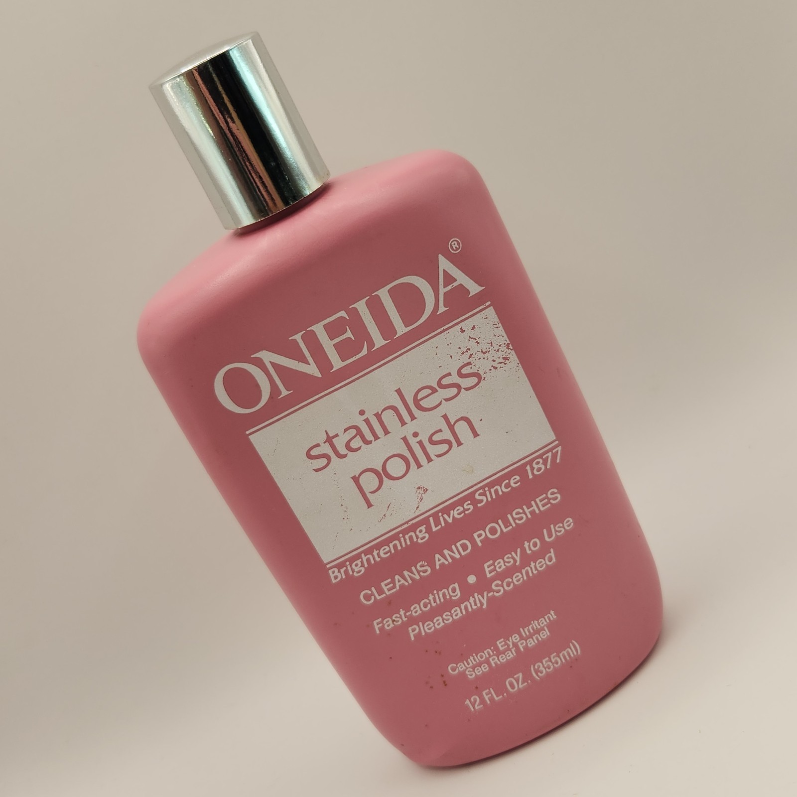Vintage 1991 Oneida Stainless POLISH & Cleaner 12 oz Discontinued 90+% Full