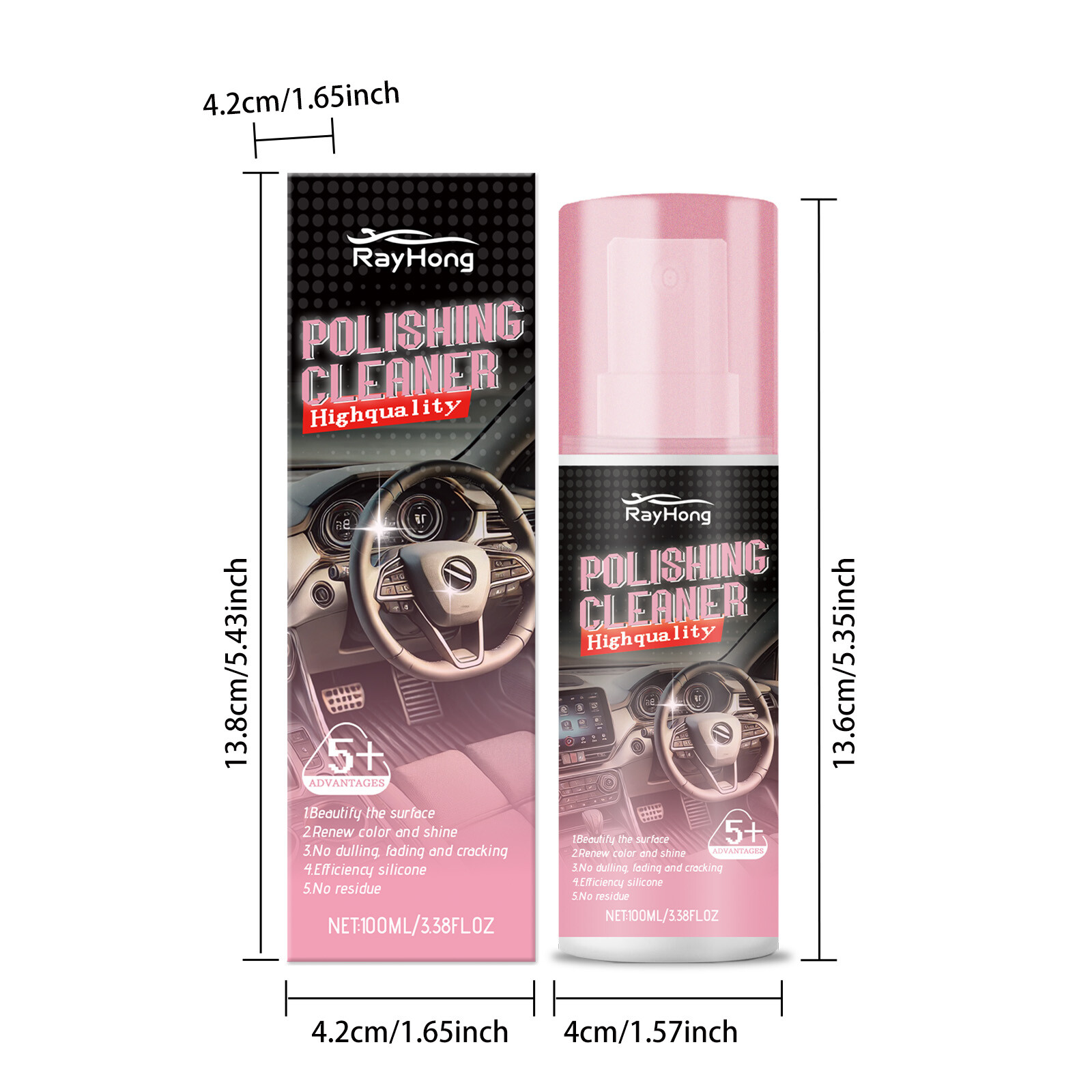 Car Interior Cleaner, Vehicle Interior Polish | Interior Detailer Spray-2026 NEW