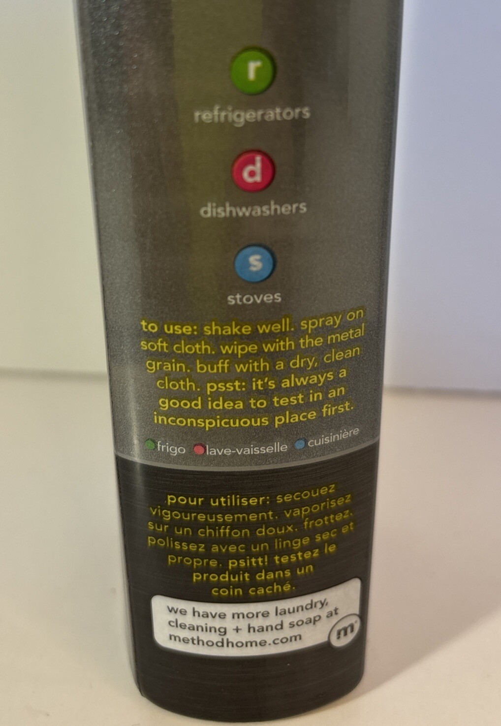 Method Steel For Real Clean Polish Apple Orchard Plant-based Non-toxic 12 fl oz