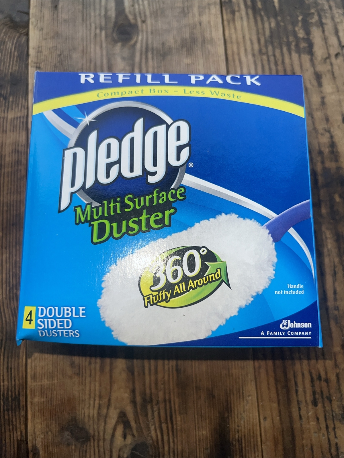 Pledge 360 Mutli Surface Duster Refills 2 packs of 4 total of 8 double sided dus