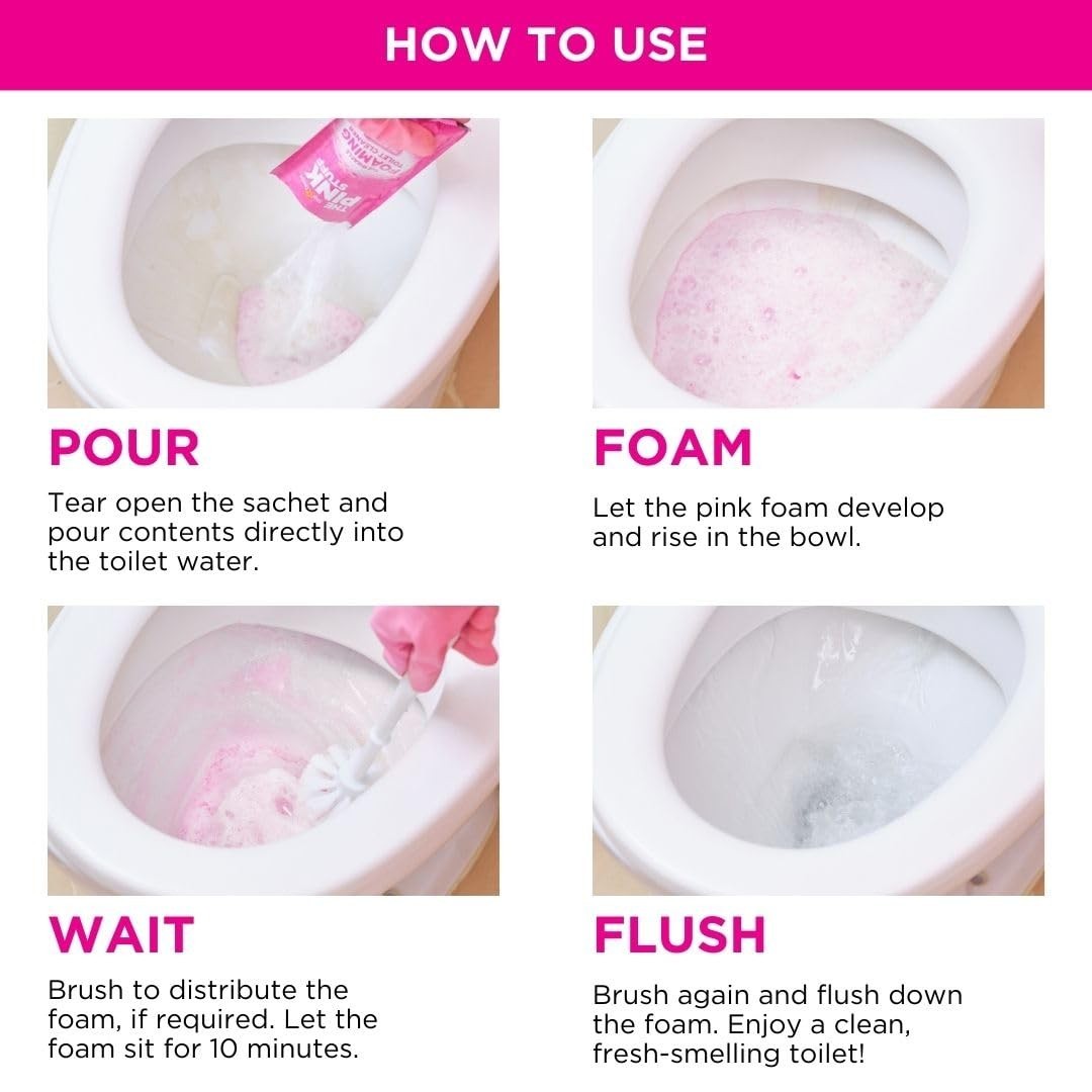 Miracle Foaming Toilet Cleaner – Self-Activating Deep Clean, Stain Removal, Fres