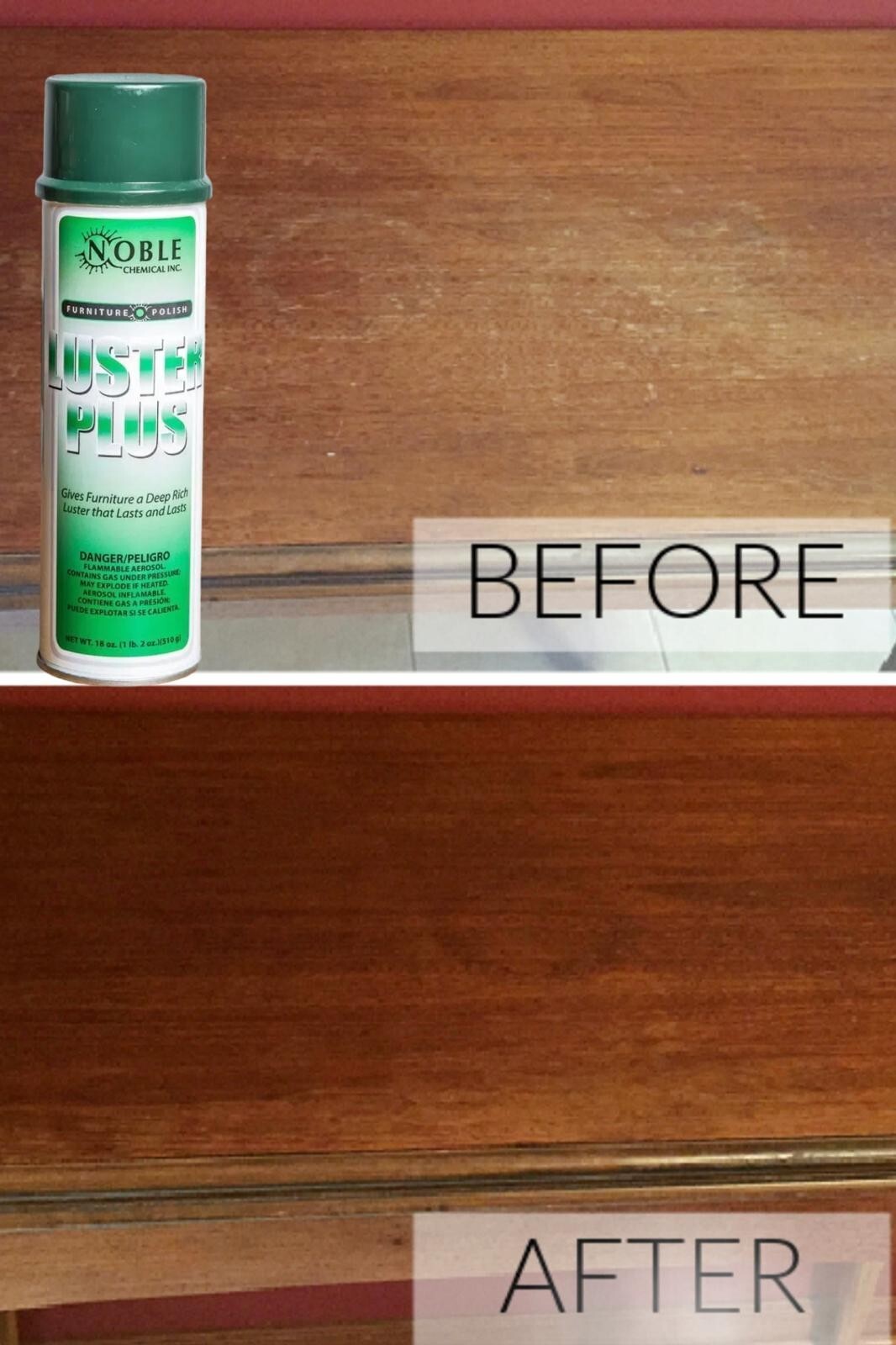 Furniture Polish – -Use Aerosol Wood / -Lemon Scent – luster plus 1 can