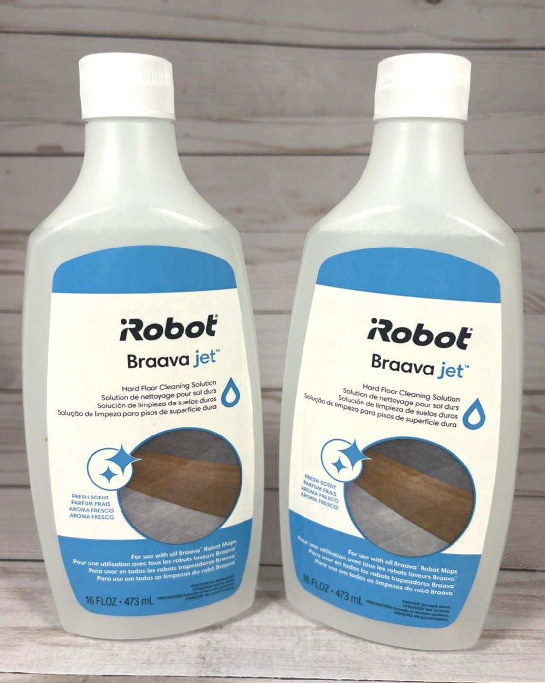 iRobot Braava Jet Hard Floor Cleaning Solution 4632813 Fresh Mint 16oz (2Pack)