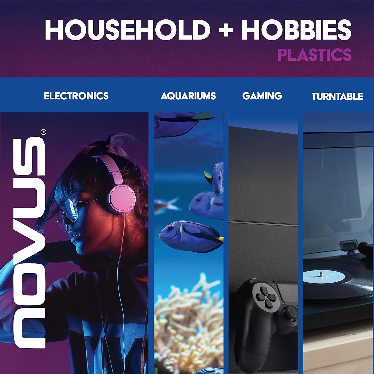 Plastic Scratch Remover & Polish Kit 3 Step Cleaner Set 2oz Bottles