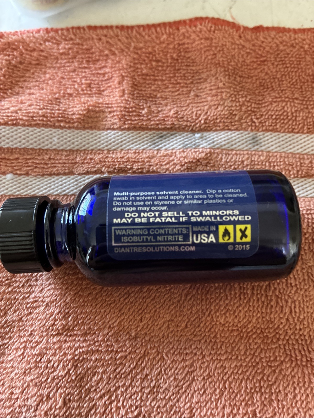 Leather Cleaners Brown bottle-30 Ml. One Bottle Is Open