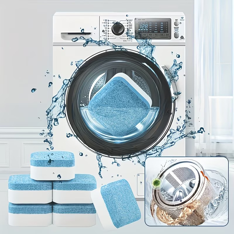 Washing Machine Cleaner Descaler 24 Pack – Deep Cleaning Tablets For HE Front