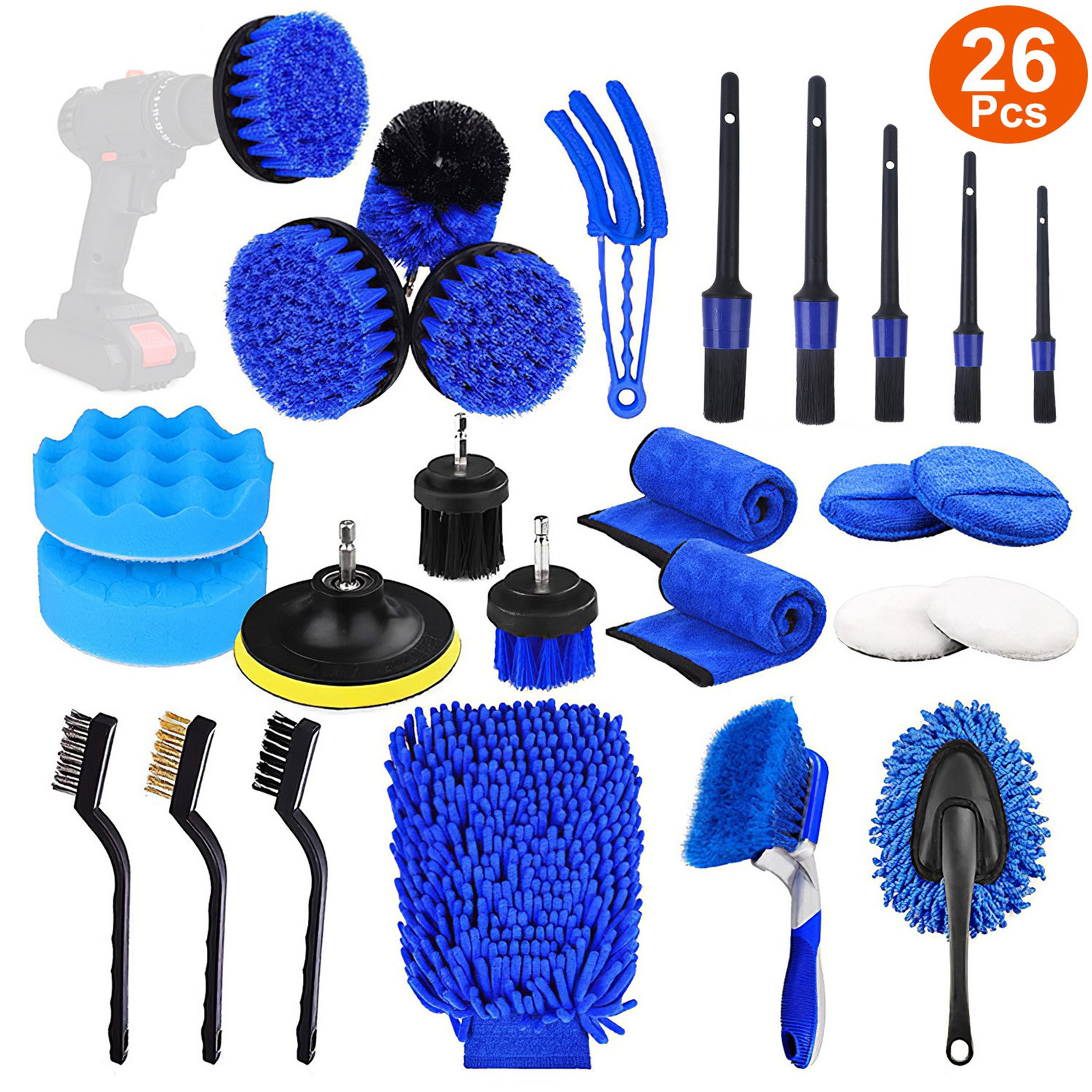 26 Pcs Car Detailing Brush Kit