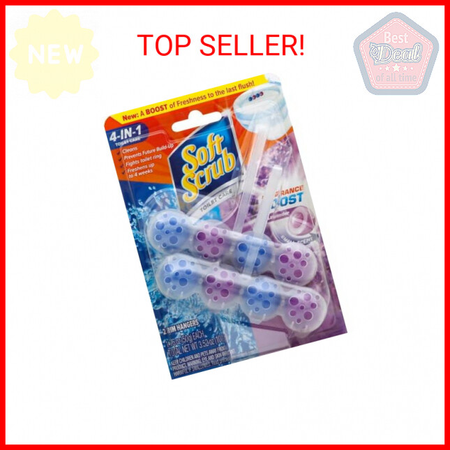 Soft Scrub 4-in-1 Rim Hanger Toilet Bowl Cleaner, Lavender, 2 Count