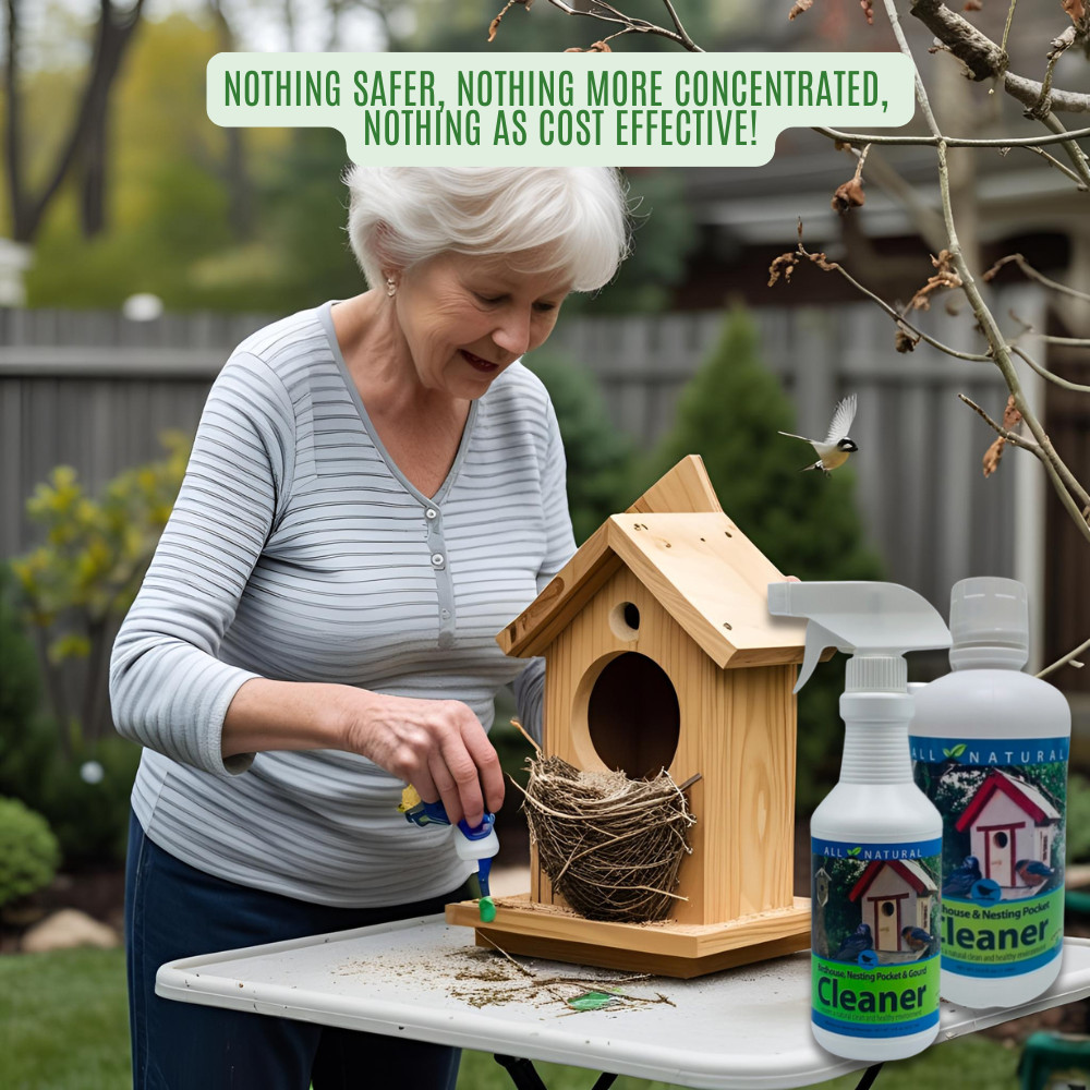 Natural Birdhouse, Gourd & Nesting Pocket Cleaner | Safe for All Nesting Birds |