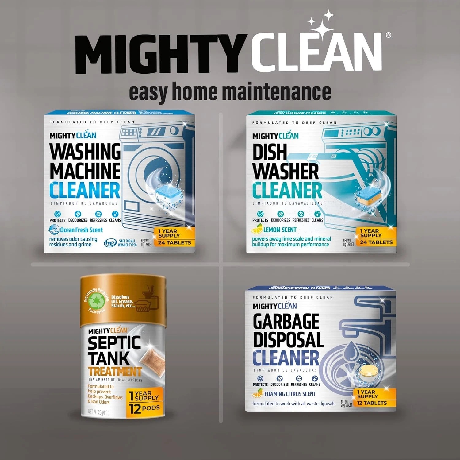 Septic Tank Treatment – 12 Pods 1 Year Supply – RV Toilet Treatment – Dissolvab