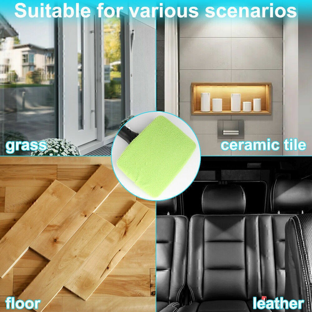 3-Pcs Windshield Cleaning Tool Car Window Microfiber Wiper Cleaner Glass Brush
