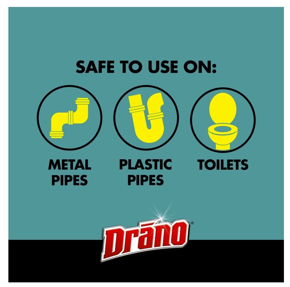 Drano Max Build-Up Remover Drain Clog Preventor, Liquid Commercial Line, 60 oz