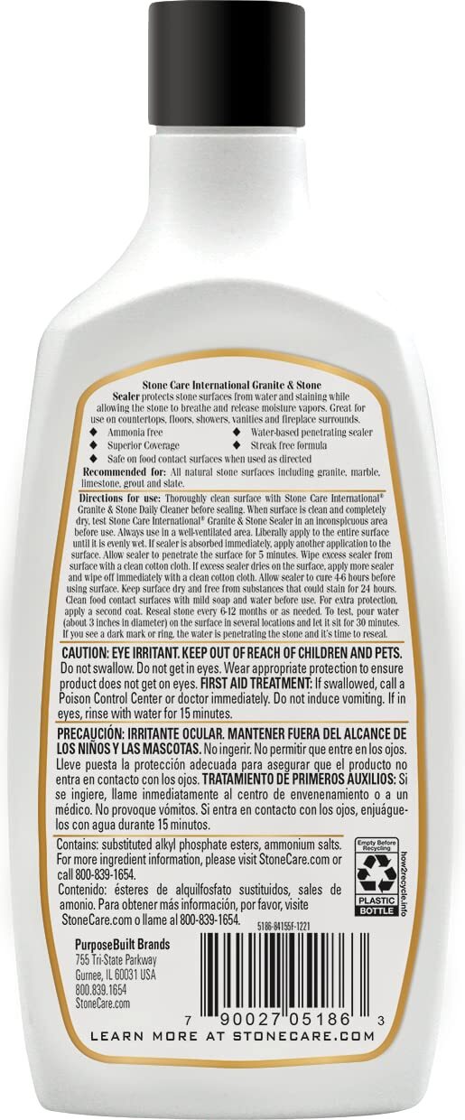 Stone Care International 16 Oz Granite Marble Quartz Penetrating Sealer