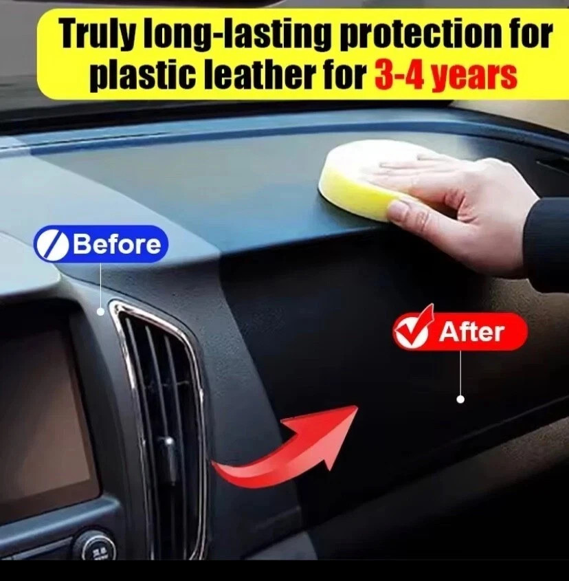 Car Plastic Restorer Back To Black Gloss Plastic Renovator Longlasting Coating