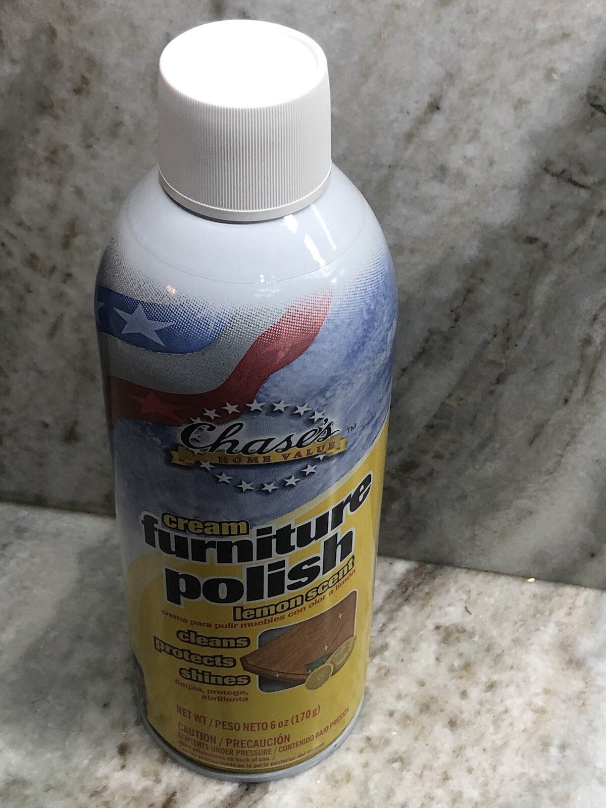 ShipN24Hours.New-Chase Home Value Cream Furniture Polish Lemon Scent. 6 OZ.