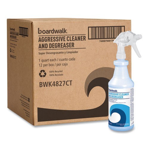 Boardwalk Aggressive Cleaner and Degreaser, 32 oz Bottle, 12/Carton