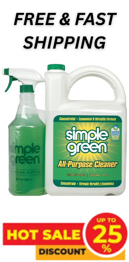 Simple Green All-Purpose Cleaner, 172 fl. oz., Spray Bottle + Refill Free Ship
