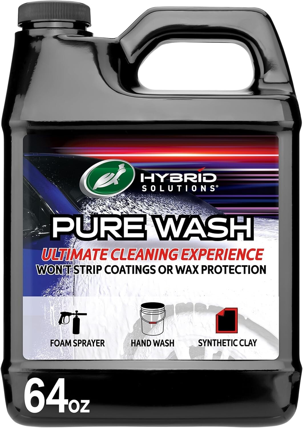 Hybrid Solutions Slick-N-Slide Pure Wash pH Neutral Extreme Foaming CarWash 64oz
