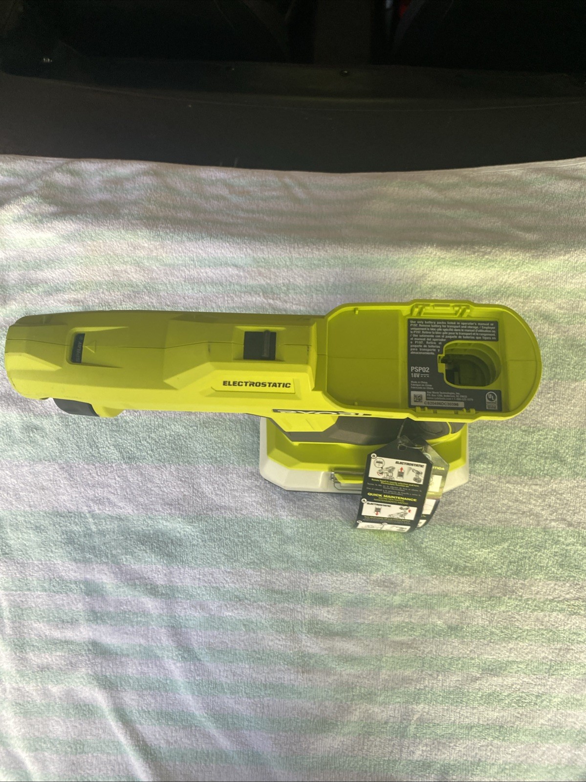 Ryobi One+ PSP02 18V Handheld Electrostatic Sprayer Cordless Tool Only