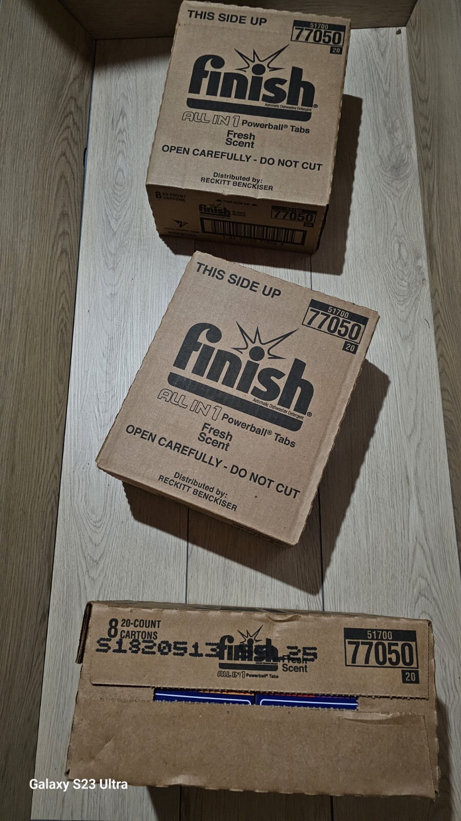 box Finish All in 1 Powerball Fresh,20ct, Dishwasher Detergent TabletsBrand New!