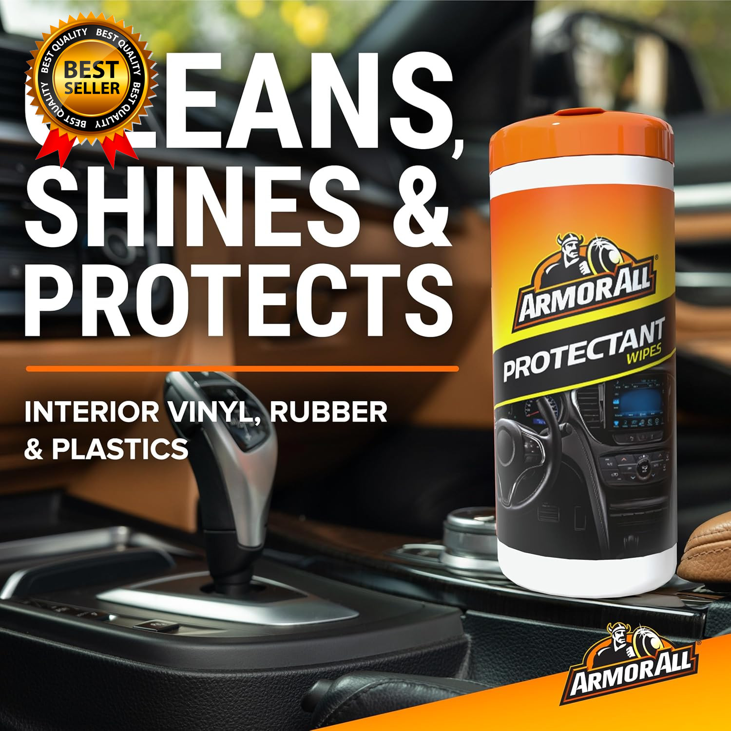 Protectant, Glass and Cleaning Wipes Wipes for Car Interior and Car Exterior