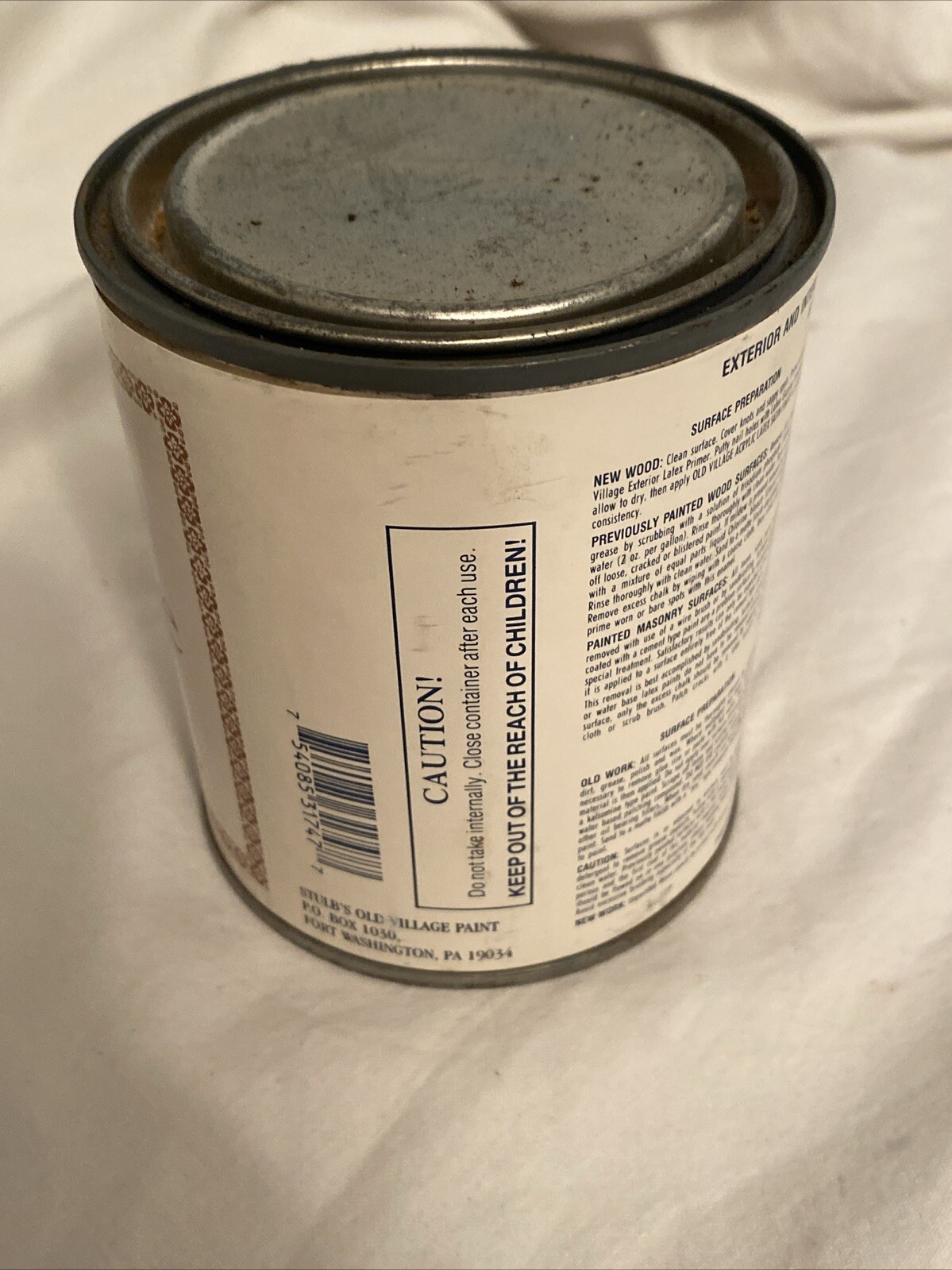 Olde Village Acrylic Latex Paints Satin Finish 1747 Loyalist Green Pint