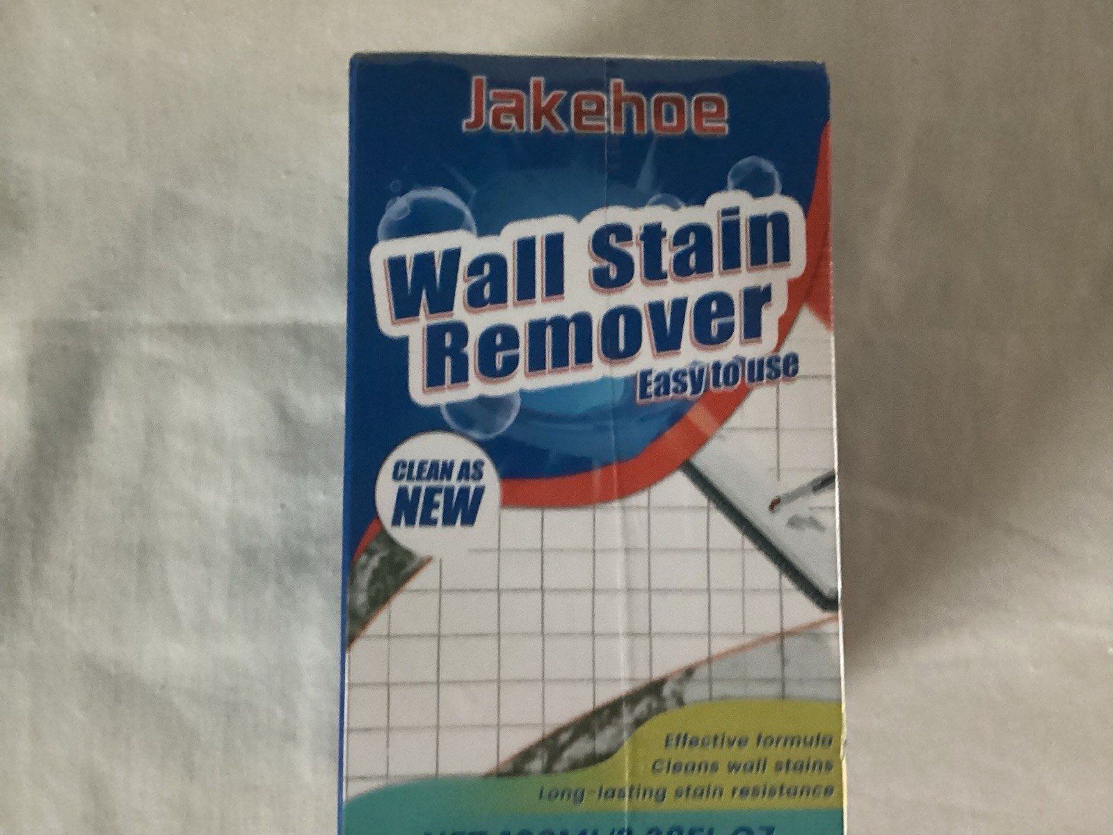Jakehoe Wall Stain Remover Effective Formula Long Lasting 3.38 Fl Oz , Brand New