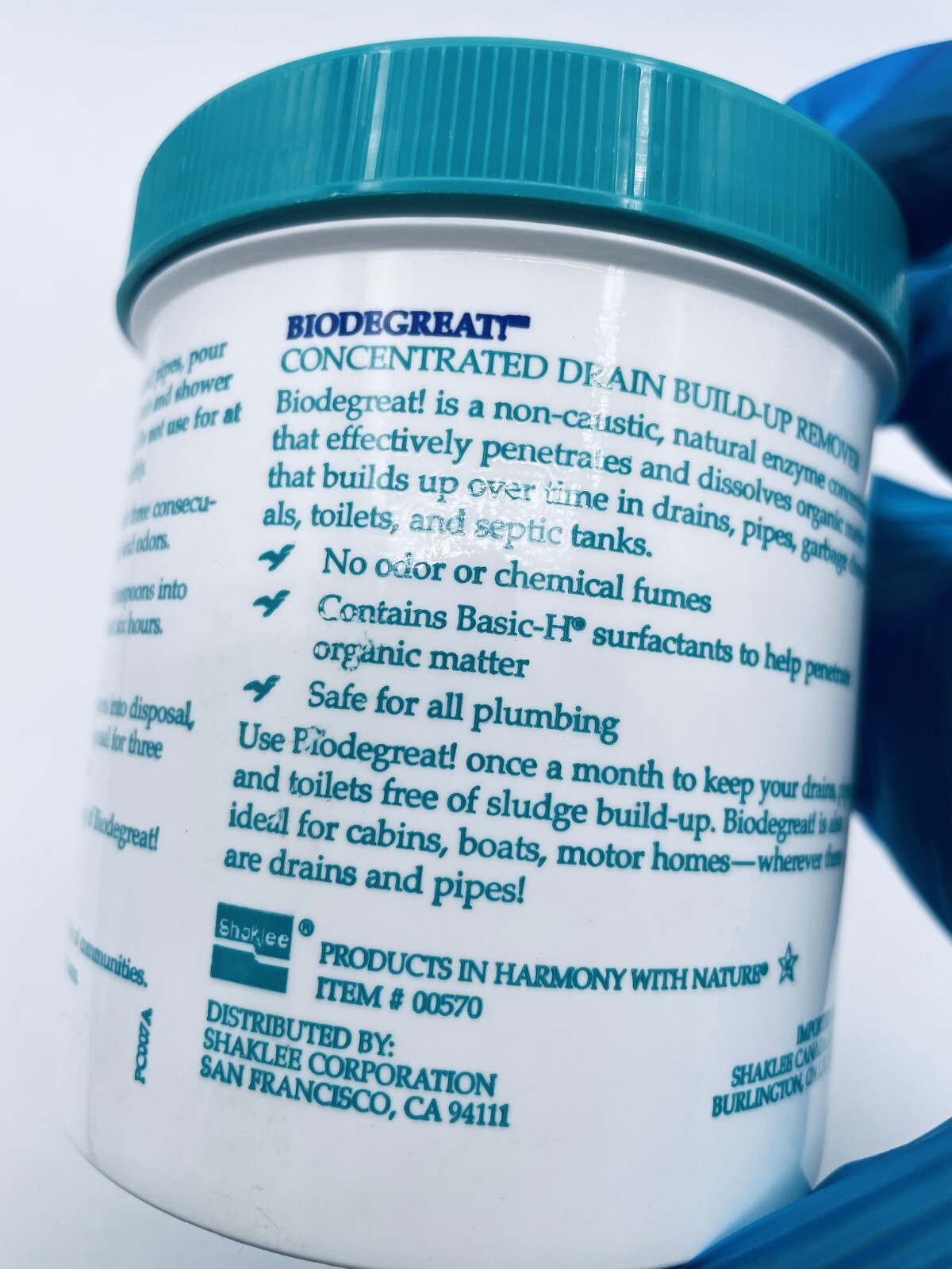 Shaklee Biodegreat Concentrated Drain Build-Up Remover for Tub & Shower (7.4 oz)