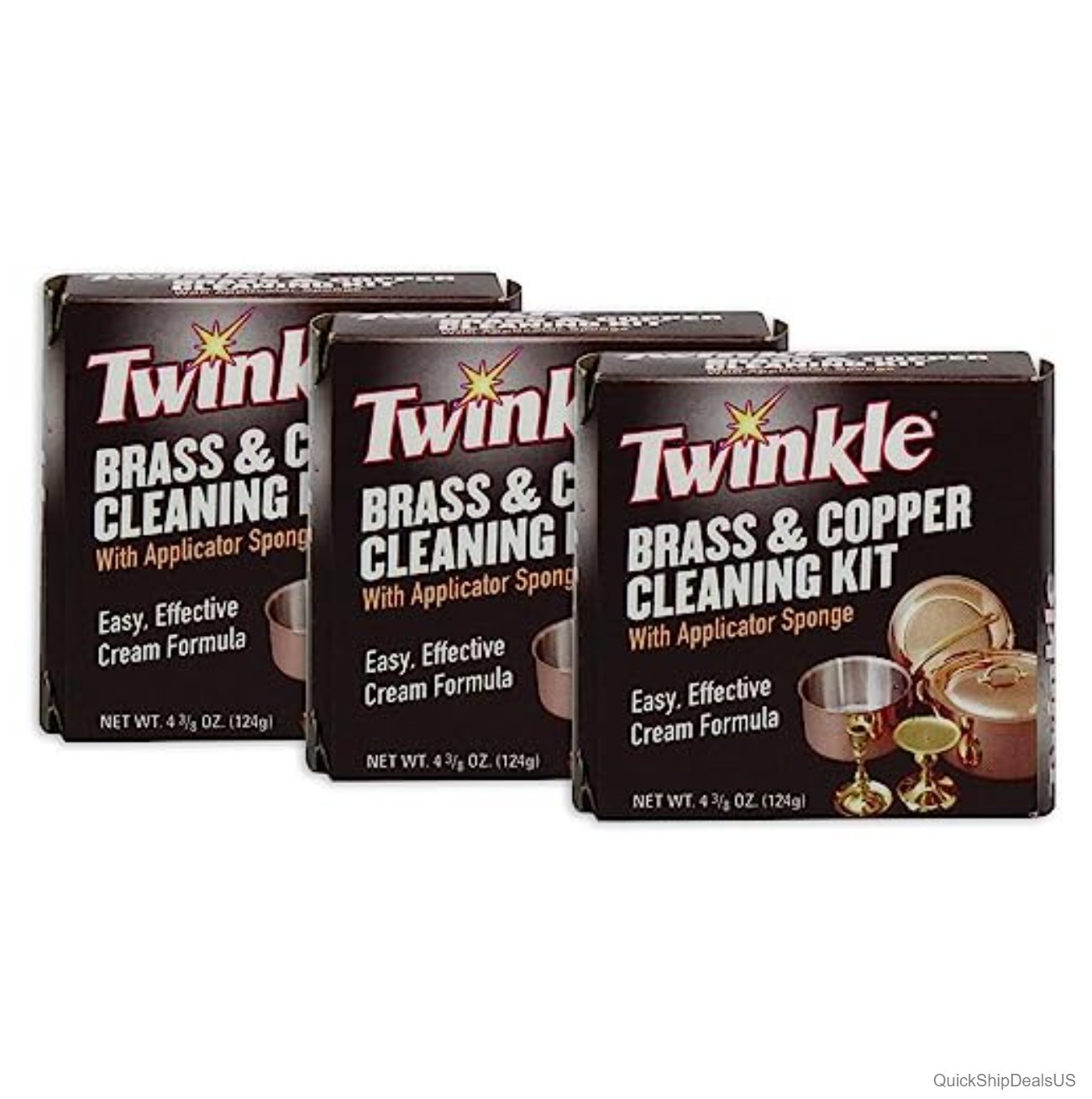 Metal Cleaning Kit Brass Copper Polish 1.12 Lb High Shine Restorer