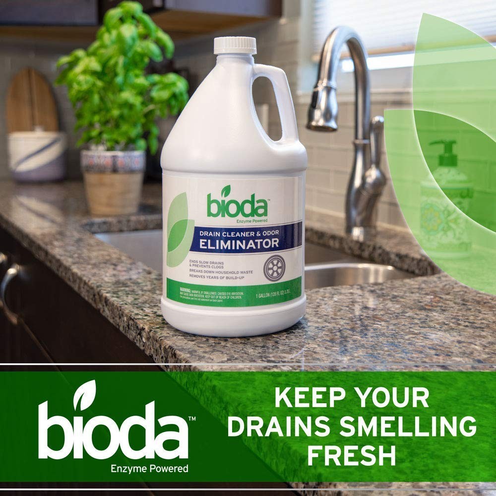 Ocean Breeze Enzyme-Based Drain Odor Eliminator – Professional Strength Formula