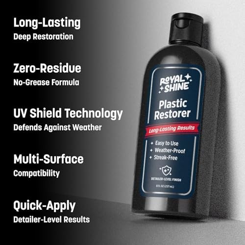 Plastic Restorer for Long-Lasting, Deep Black Results – Restores Faded