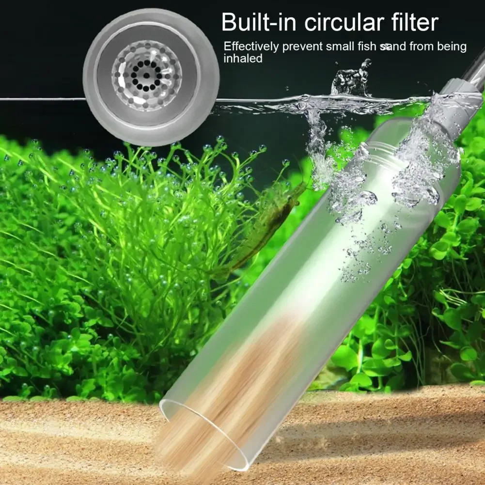 Pool Hand Vacuum Cleaner,Cleaning Tool,Adjustable Valve,Removable,Transparent