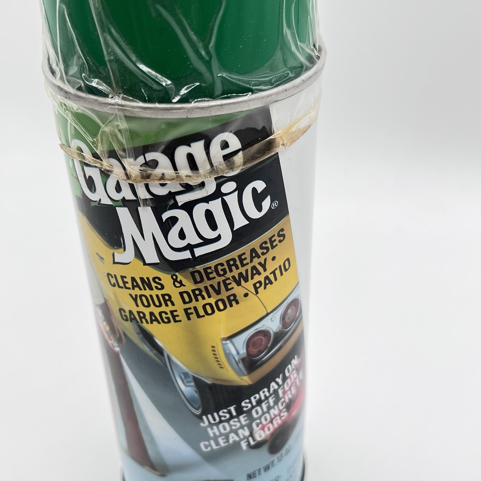 Vtg Garage Magic Spray Cleaner Degreaser 100% Full 70’s Advertising Movie Prop