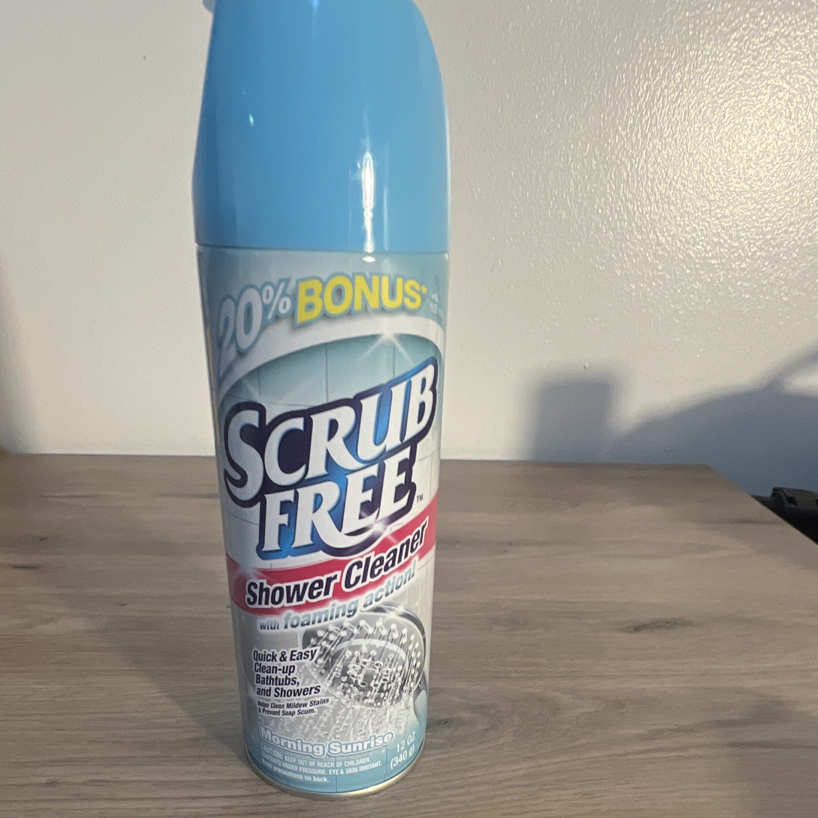 Scrub Free Shower Cleaner Foaming Action Morning Sunrise Scent Aerosol 12 oz