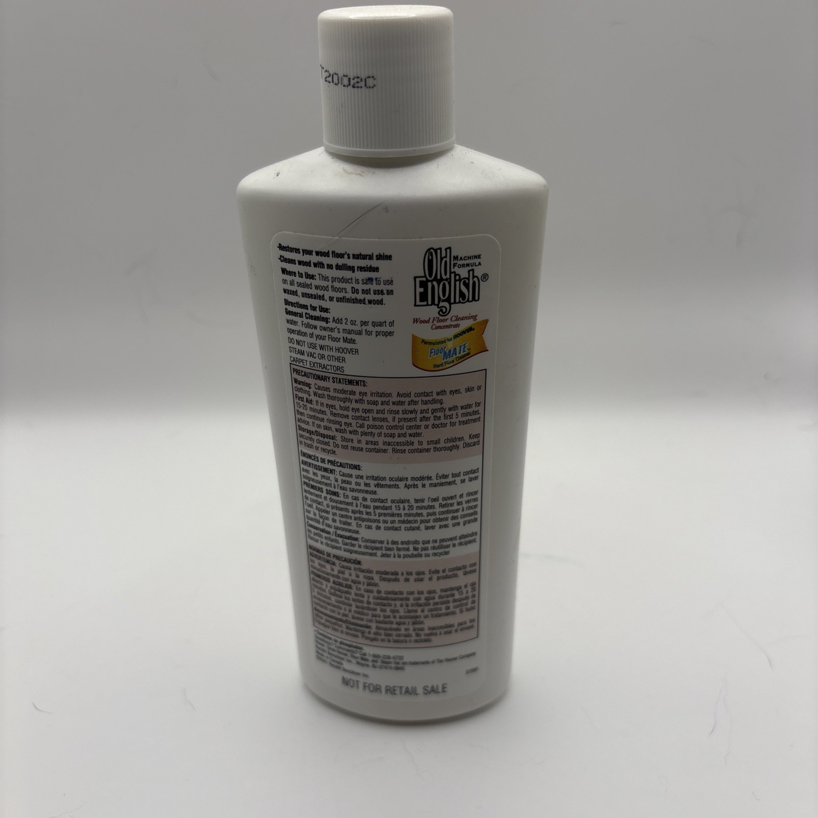 Hoover Old English Wood Floor Cleaning Concentrate Floormate Cleaner 8 fl oz NEW