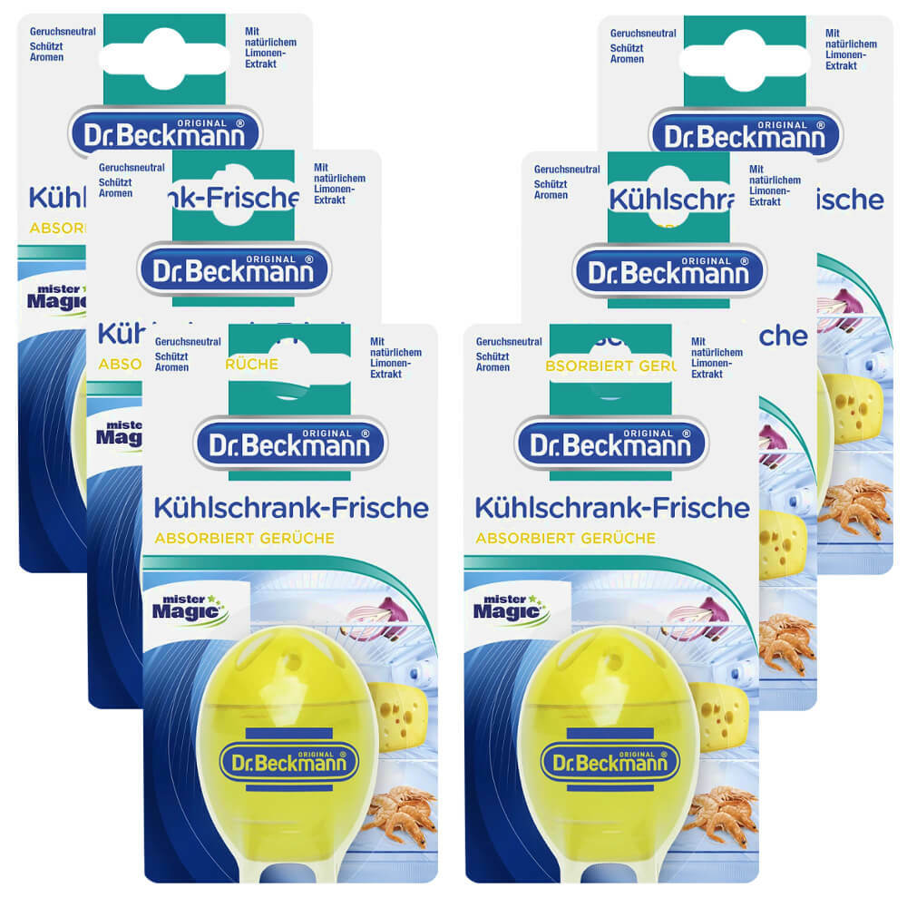 6X 40G Dr. Beckmann Refrigerator Fresh Lime Extract Absorbs Odors