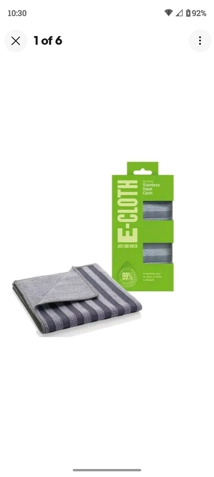 3 E-Cloth Stainless Steel Kitchen Cleaning Cloth Clean Dry & Polishes with Water