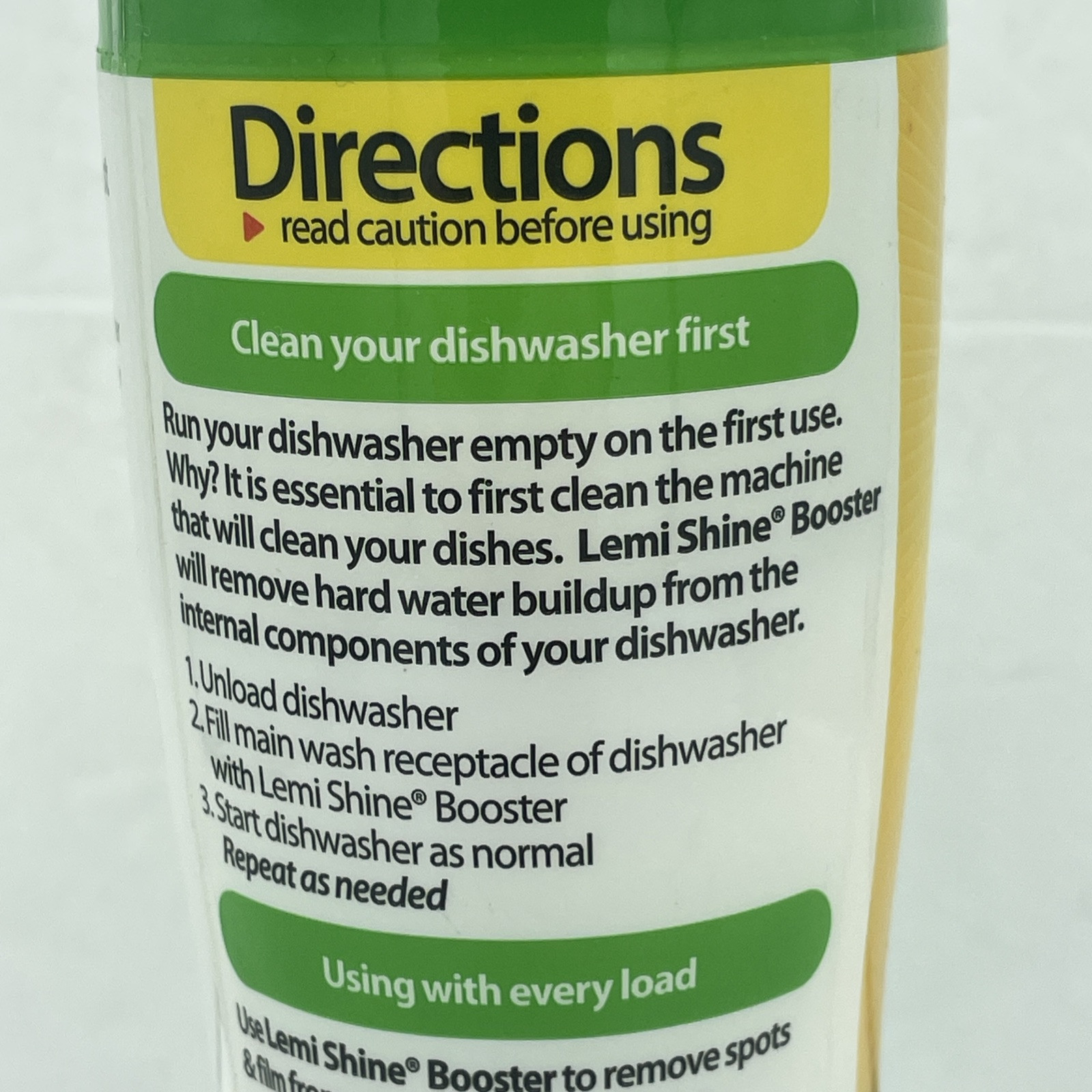 Lemi Shine 12 oz. Lemon Scent Dishwasher Detergent Booster