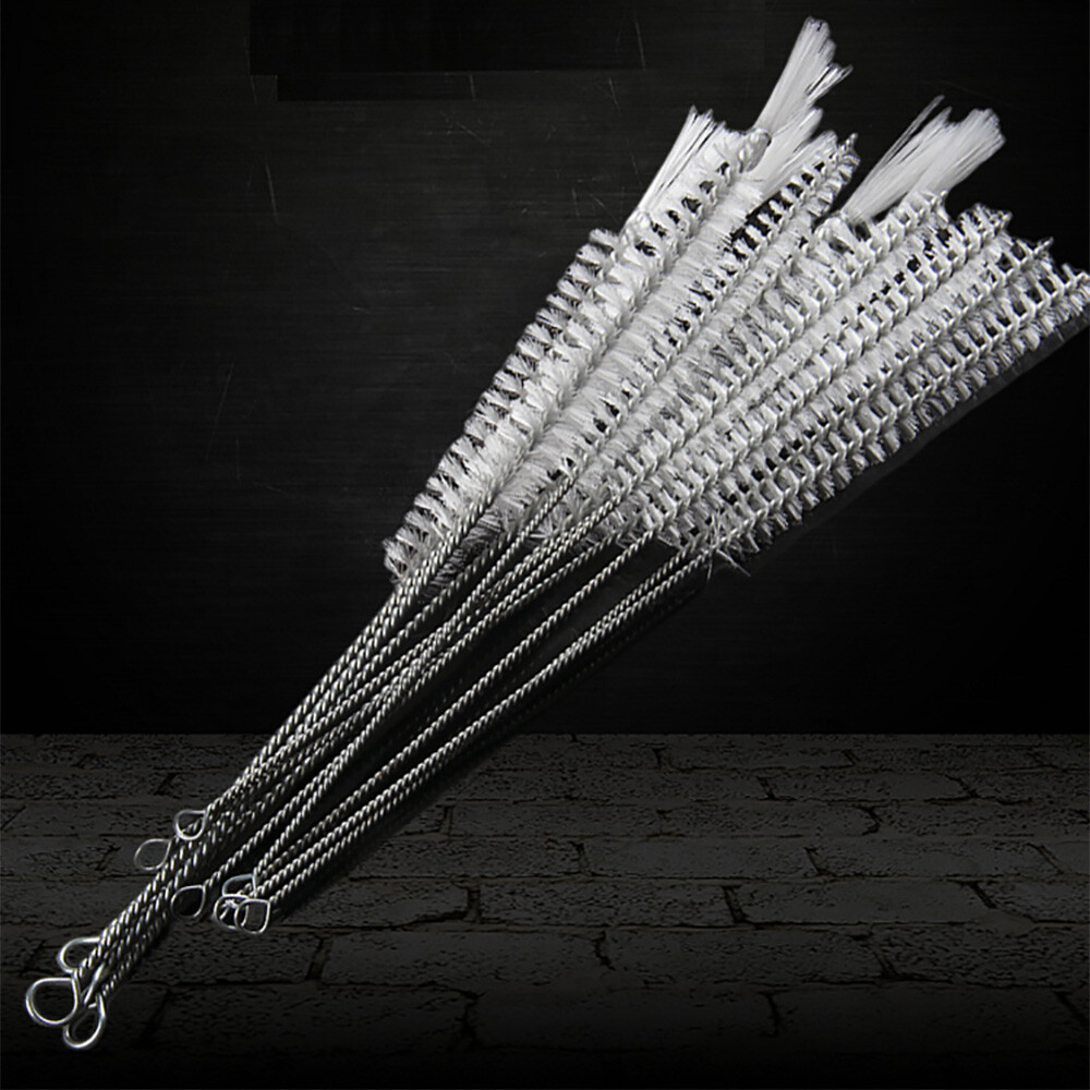 1-10PCS Nylon Straw Cleaner Cleaning Brush Small Long Handle Inner Hole Brushes