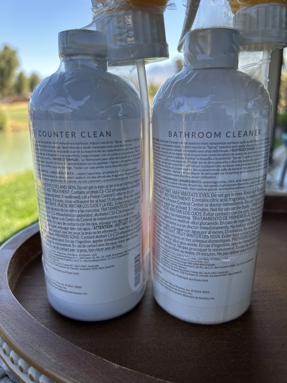 Scentsy Counter Cider Mill & Bathroom Cleaner Squeeze The Day (2) 16 fl. oz NEW