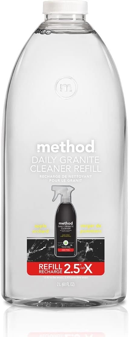 Method Daily Granite Cleaner, Apple Orchard, Set includes 68 oz. Refill and 28 o