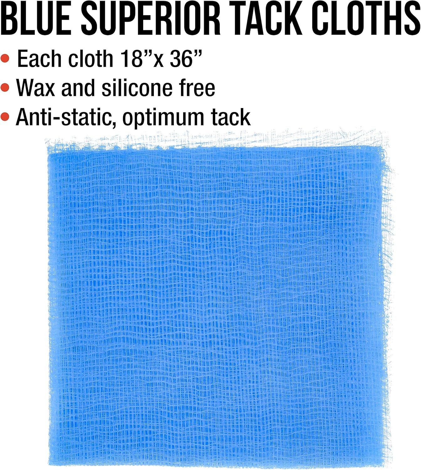 Pure Blue Superior Tack Cloths – Tack Rags (Box of 1 Item Package Quantity: 12